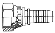 Female Komatsu Swivel / Japanese Komatsu Spiral Hose Inserts