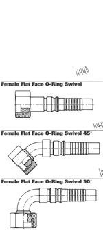 O-Ring Flange 90° Code 62 SAEJ 518 / Interlock Spiral Hose Insert