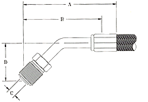 Male Inverted-45° Elbow