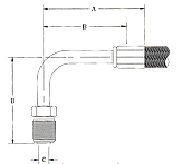 Male Inverted-90° Elbow