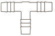 Plastic Barbed Fittings and Hose Nipples / Barbed Tee