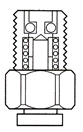 Brass Push-To-Connect Fittings / Male Adapter, Quick Disconnect With Automatic Shutoff