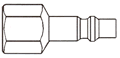 Two-Stage Safety Air Coupler / Female Thread / Industrial Interchange