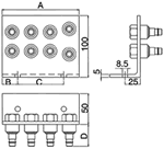 CEJN / Nipple Manifold Female connection