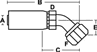 45 degree SAE Female Swivel