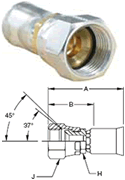 10691N SAE (JIC) 37° Swivel