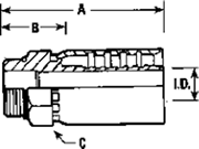 MALE O-RING STRAIGHT THREAD