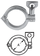 Single Pin Heavy Duty Clamps with Cross Hole Wing Nut - 13MHHM