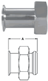 Clamp x Plain Bevel Seat Adapters with Hex Nut - 17MP-14