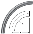 90° Buttweld Sweep Elbows, 18 in. - B2SXL