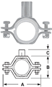 Hex with Sleeves and Coupler - B24PSC