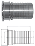 316 Stainless Sanitary Stems / 1 inch to 4 inch