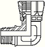 SHF / 6501 - Male NPT x Female JIC 90 Degree