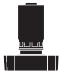 VITON SEAL HOSE STEM (staked ferrule & wing nut)