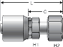 Gates 1¼ Inch Special One-Piece Couplings - Female Flat-Face O-Ring Swivel