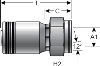 Gates Female DIN 24° Cone Swivel - Heavy Series with O-Ring (for SAE100R13)