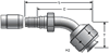 Gates C14 Female SAE 45° Flare Swivel - 45° Bent Tube Coupling