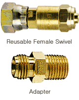 Reusable - Female Swivel, Adapters