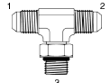 Tompkins / 6803 JIC to O-Ring Branch Tee