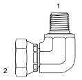 Tompkins / RST1501 Restricted Pipe Swivel Elbow 90 Degree