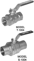 Full Port Ball Valves / Model T-1004 and S-1004