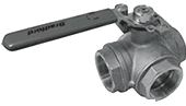 Multi-port Industrial Brass Ball Valve / L port