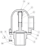 Dixon Bayco / 1120 Series 1 1/2 inch Vacuum Relief Valve