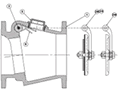 Dixon Bayco / Bayco Classic 3000 Series 3 inch Swing Check Valves / 3000 Round Flange Units