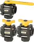 Banjo / 3 Way Poly Ball Valves / Bottom Load