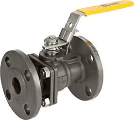 Series 49114 Carbon Steel Flanged Ball Valve, 2-piece