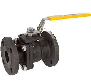 Series 50114 Carbon Steel Flanged Ball Valve, 2-Piece