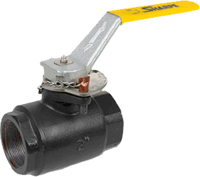 Series OP54CE6DV Carbon Steel Ball Valve, 2-Piece