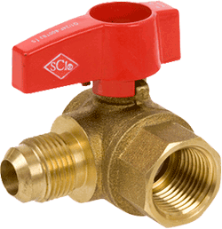 Series 235 Angle Gas Ball Valve, Flare