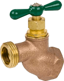 Series 168 Brass No Kink Hose Bibb, FIP Inlet