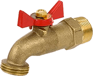 Series 164 Brass No Kink Hose Bibb, MIP Inlet 1/4 Turn