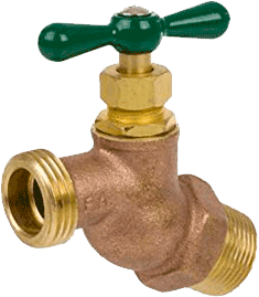 Series 169L Brass No Kink Hose Bibb, MIP Inlet